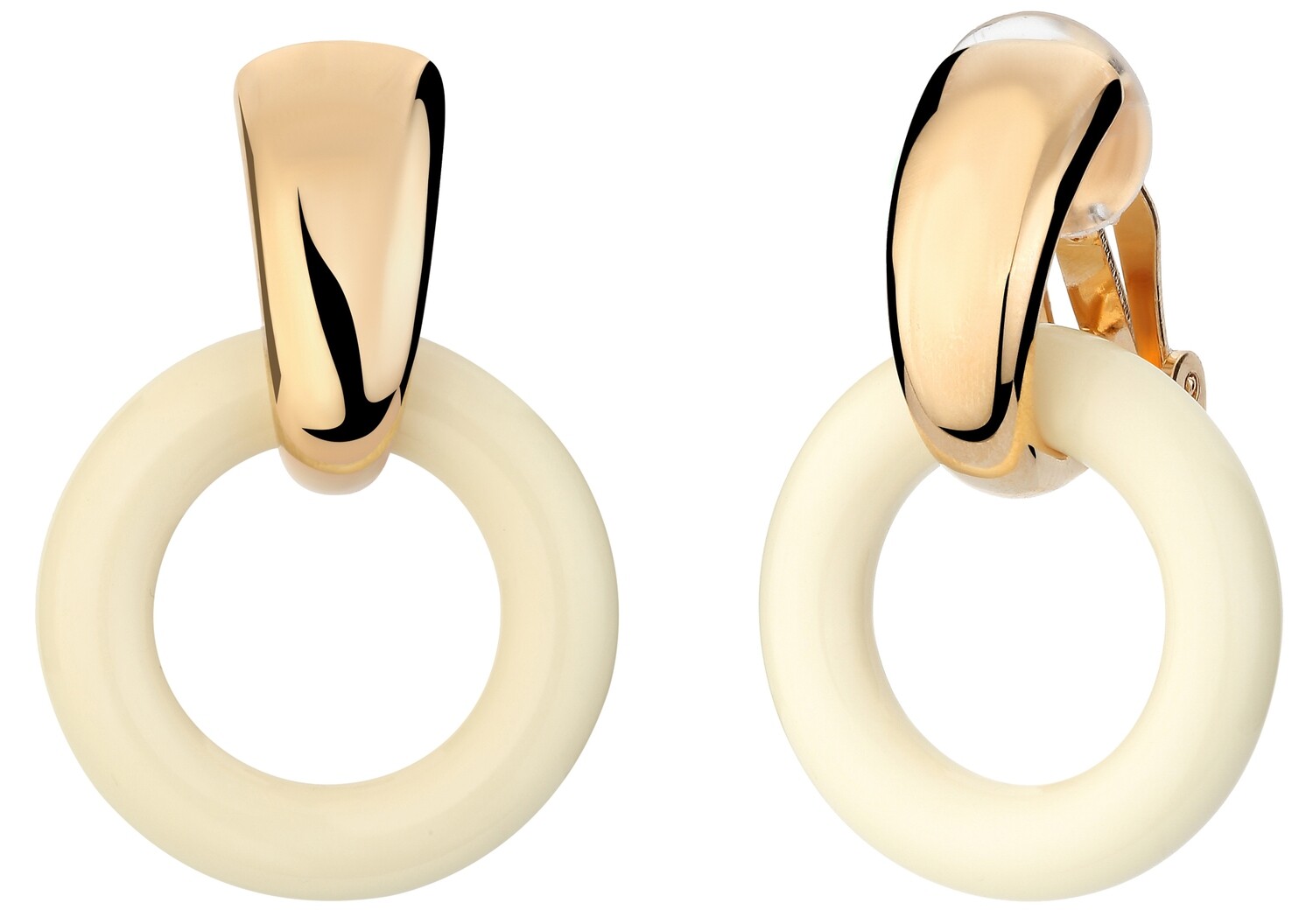 CLIP.  GO.    RESIN RING REMOVABLE. CREAM