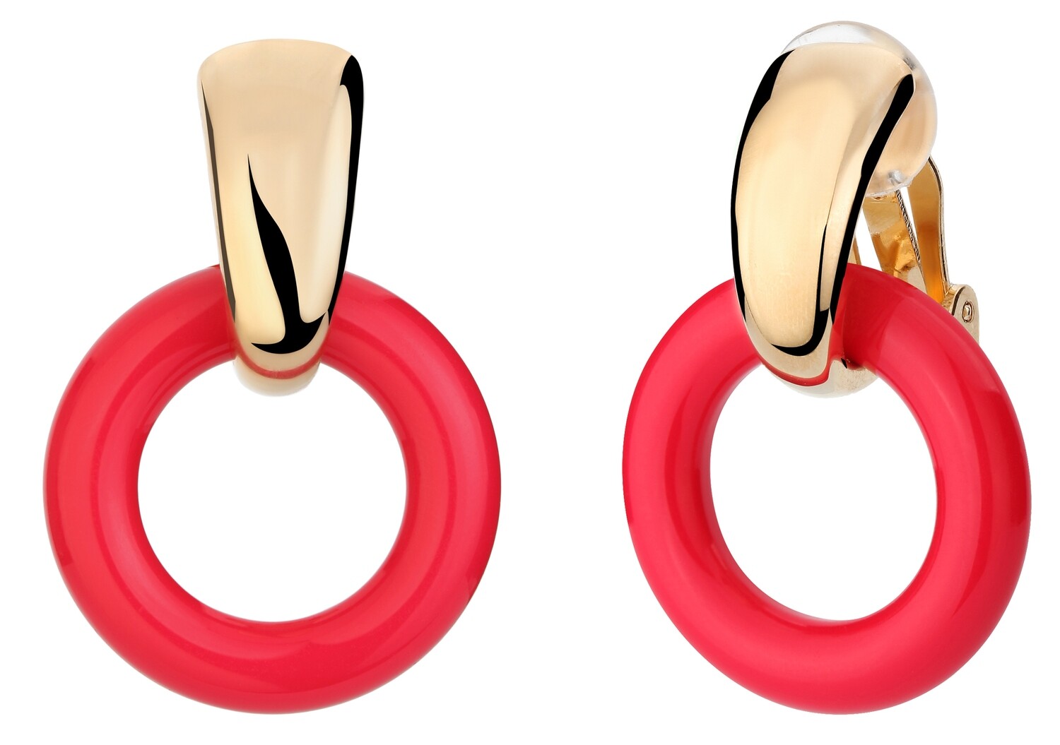 CLIP.  GO.  REMOVABLE RING  RED