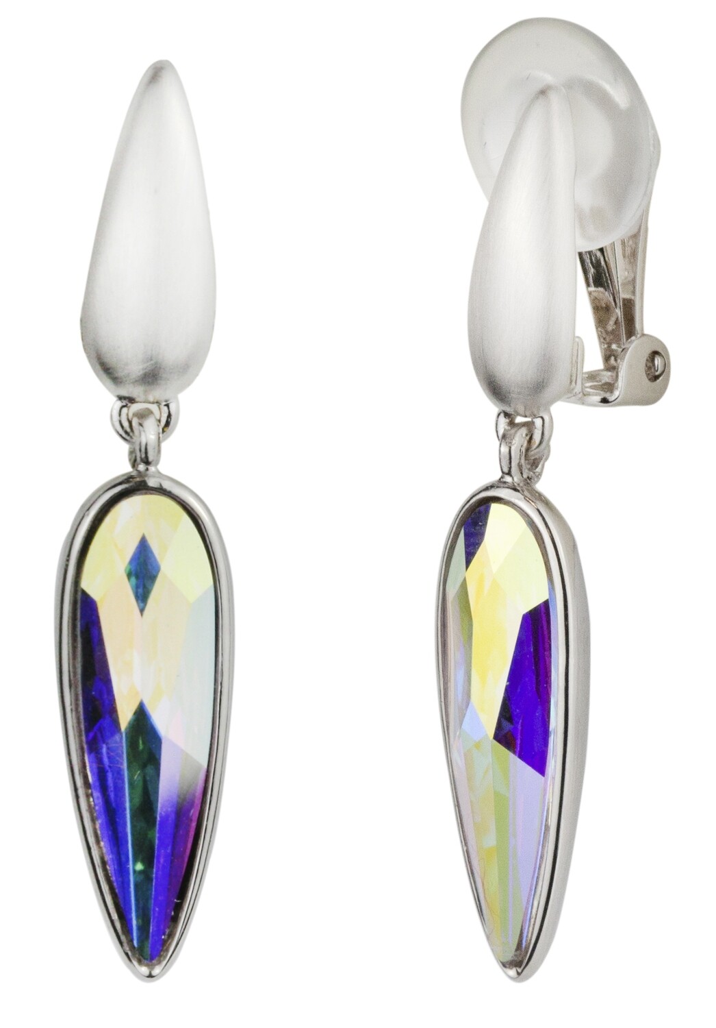 CLIP  PENDANT.   RH. CRYSTAL AB.     4 MM