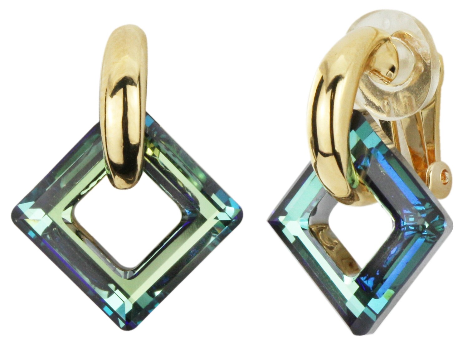 CLIP.  REMOVABLE PENDANT   GO.  CRYSTAL. BERMUDA BLUE