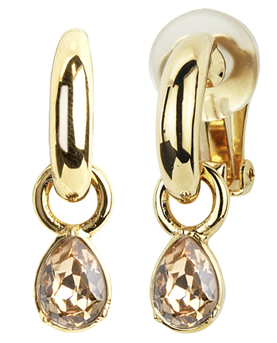 CLIP EMOVABLE PENDANT.   GO.  CRYSTAL L TOPAZ.
