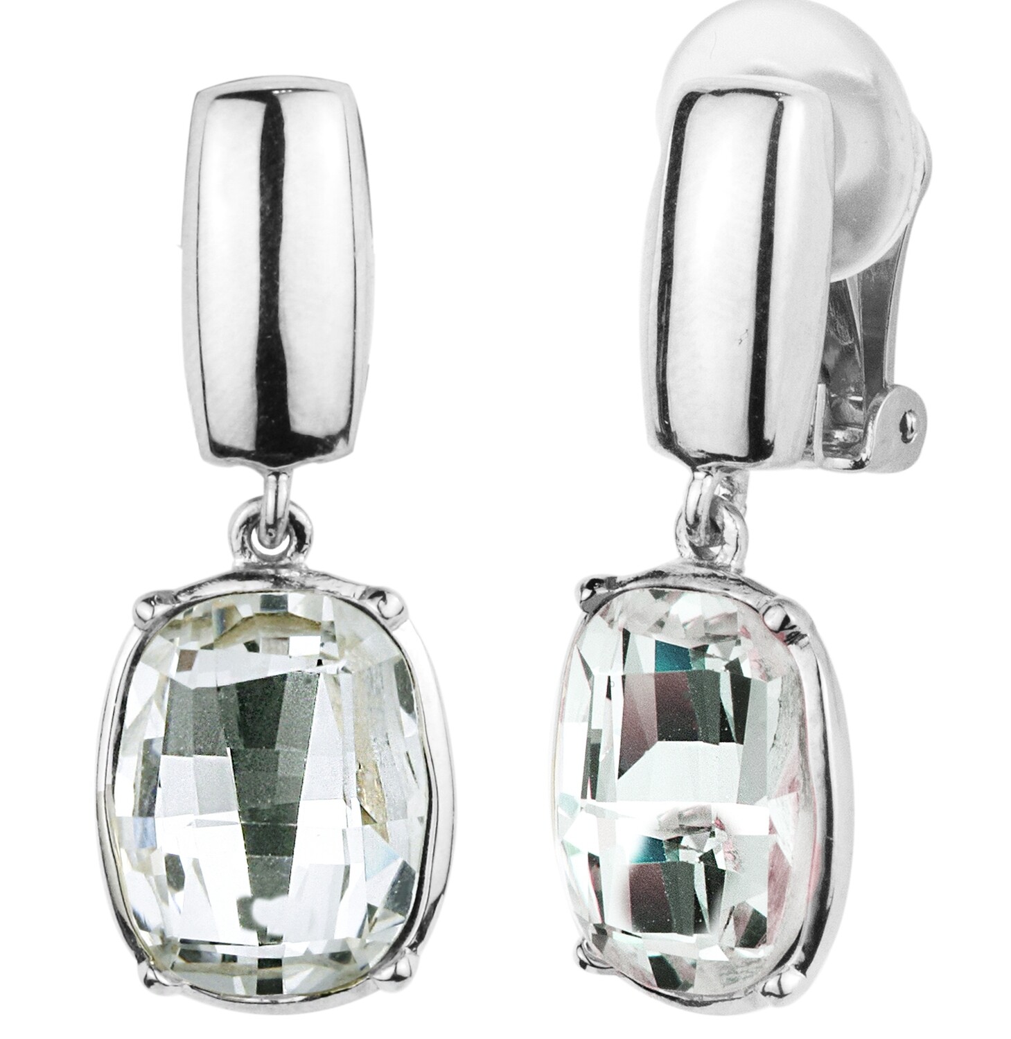 CLIP.  PENDANT.   RH. CRYSTAL/SHADE SILVER.       34 MM