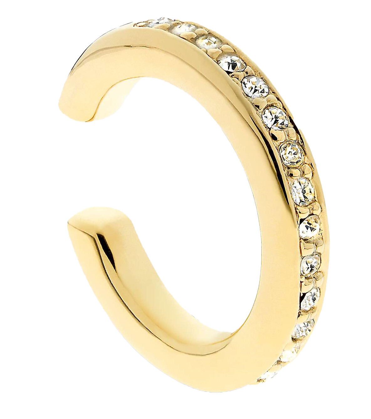 EAR CUFFS.    GO.  CRYSTAL.  15 MM