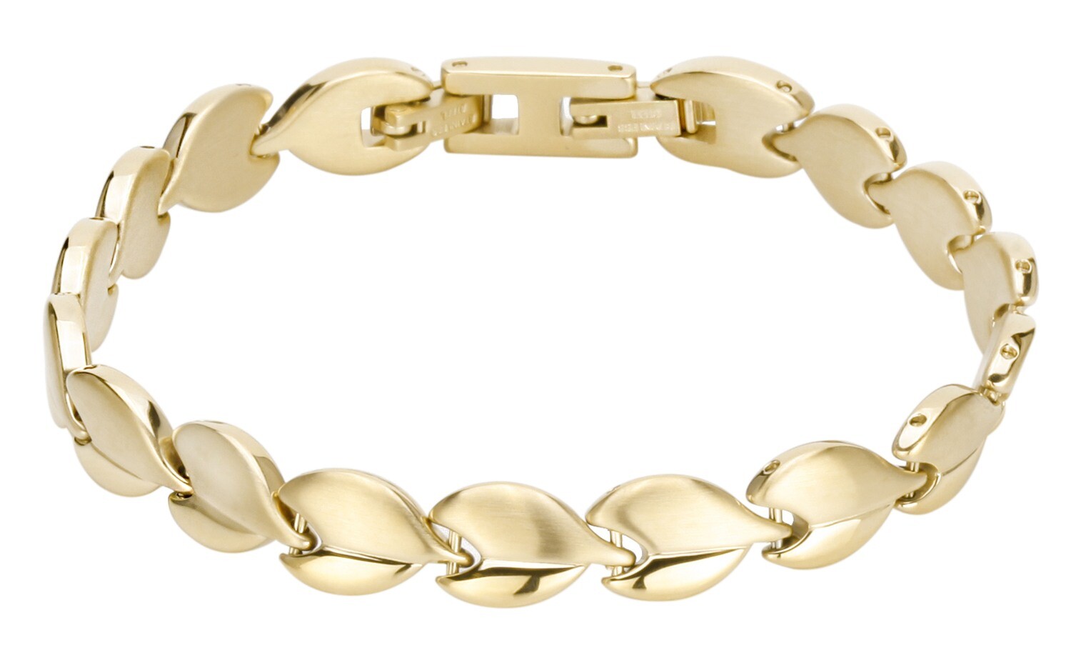 BRACELET.      STEEL.      GO.      18,5 + 1,5 CM