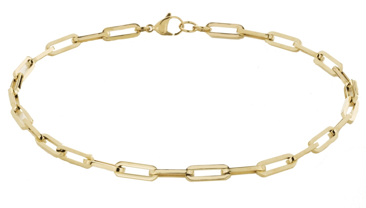 NECKLACE.     STEEL.   GO.         48 CM