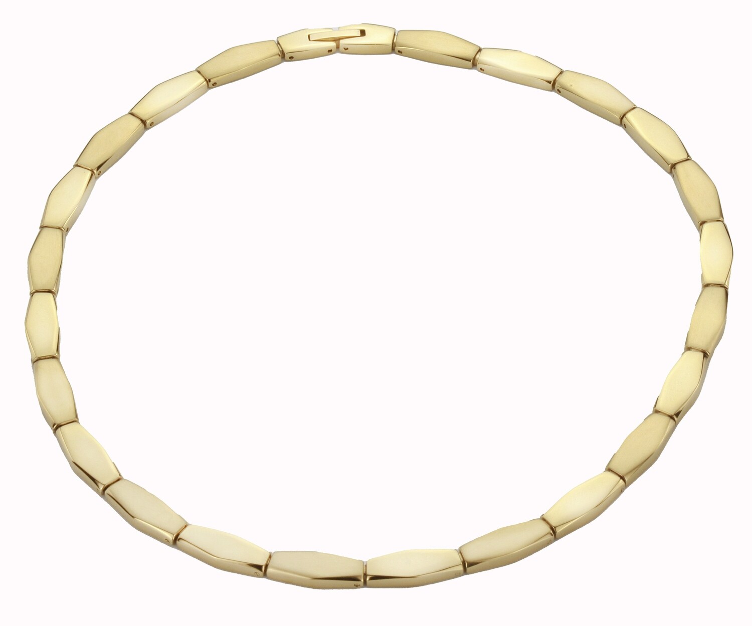 NECKLACE.   STEEL.   GO. MATT/SHYNI