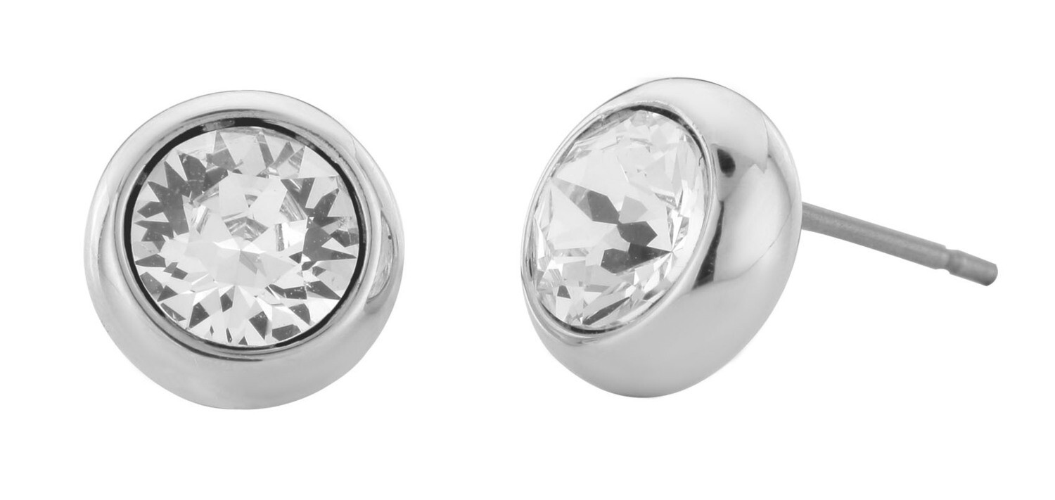 PEARCED EARRINGS. RH. CRYSTAL.   7 MM