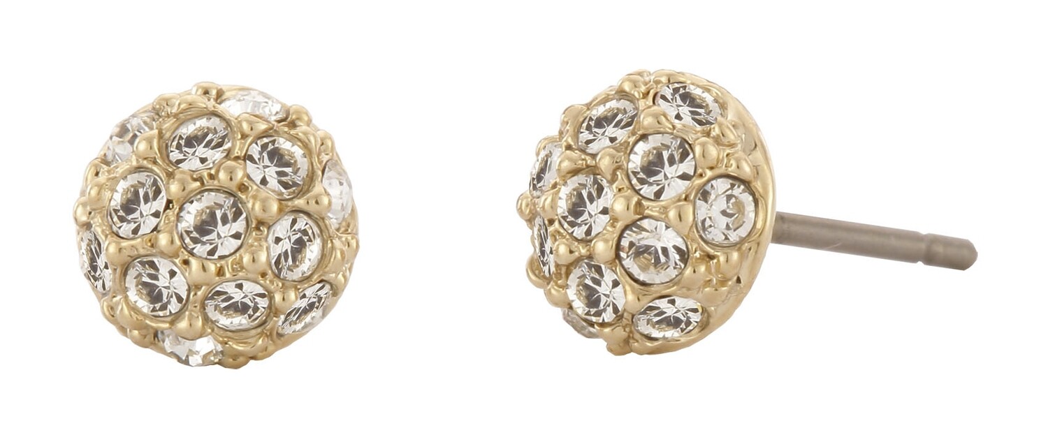 PEARCED EARRINGS. GO.  CRYSTAL