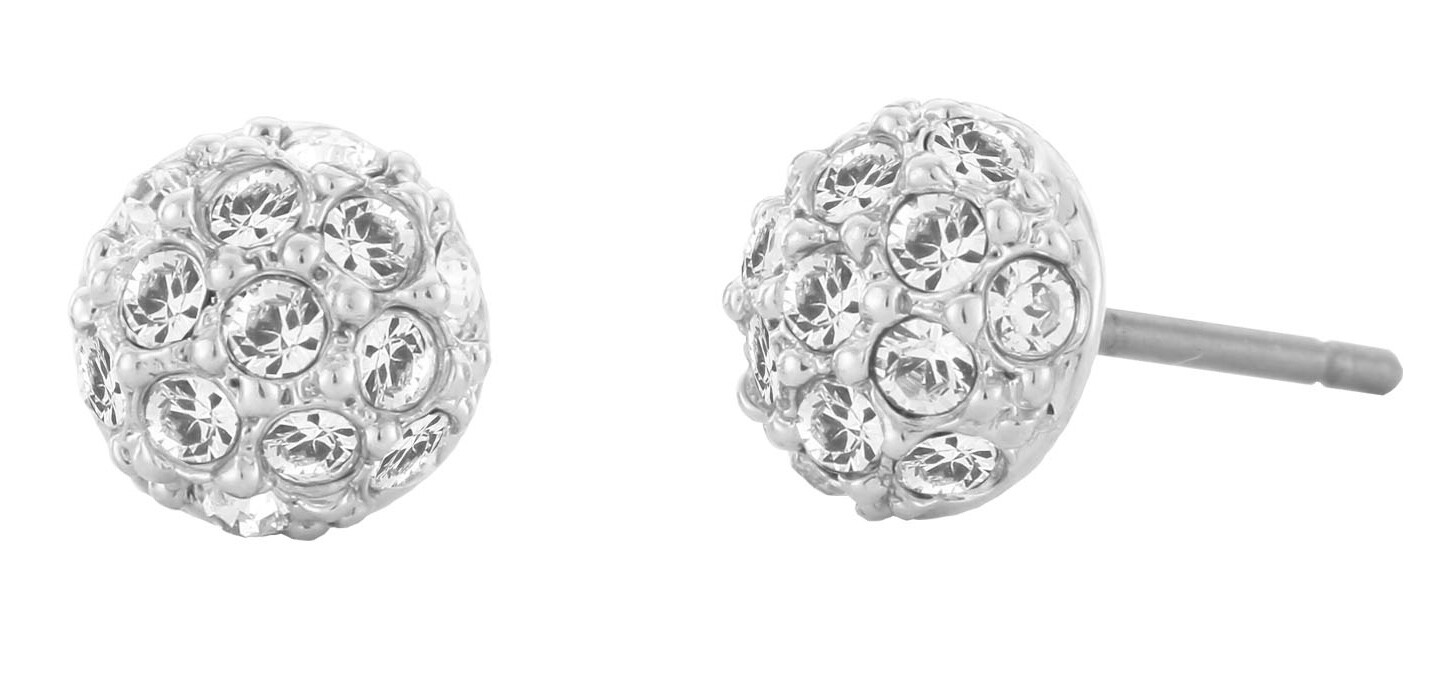 PEARCED EARRINGS  RH  CRYSTAL