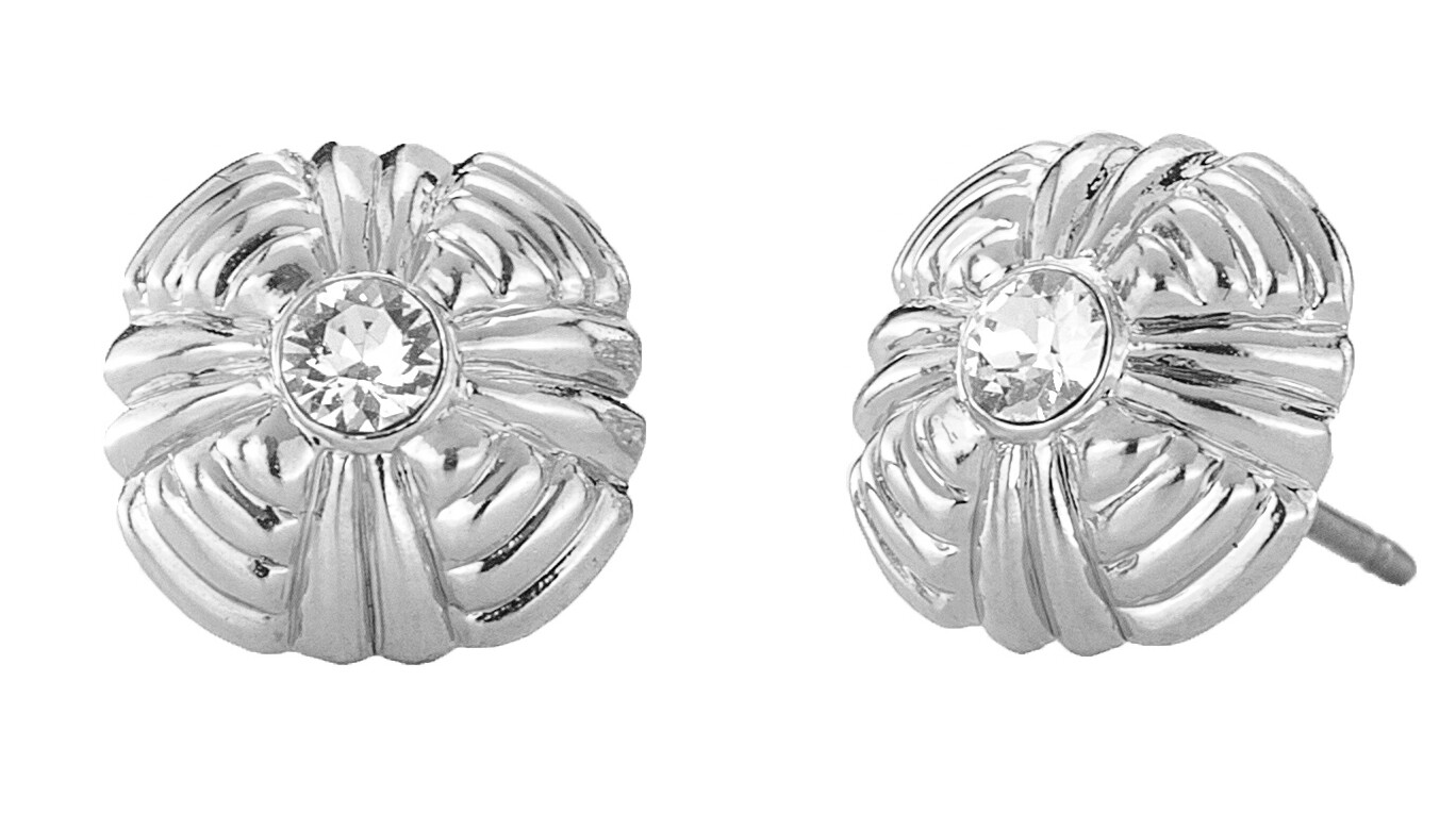 PEARCED EARRING.  RH.   CRYSTAL