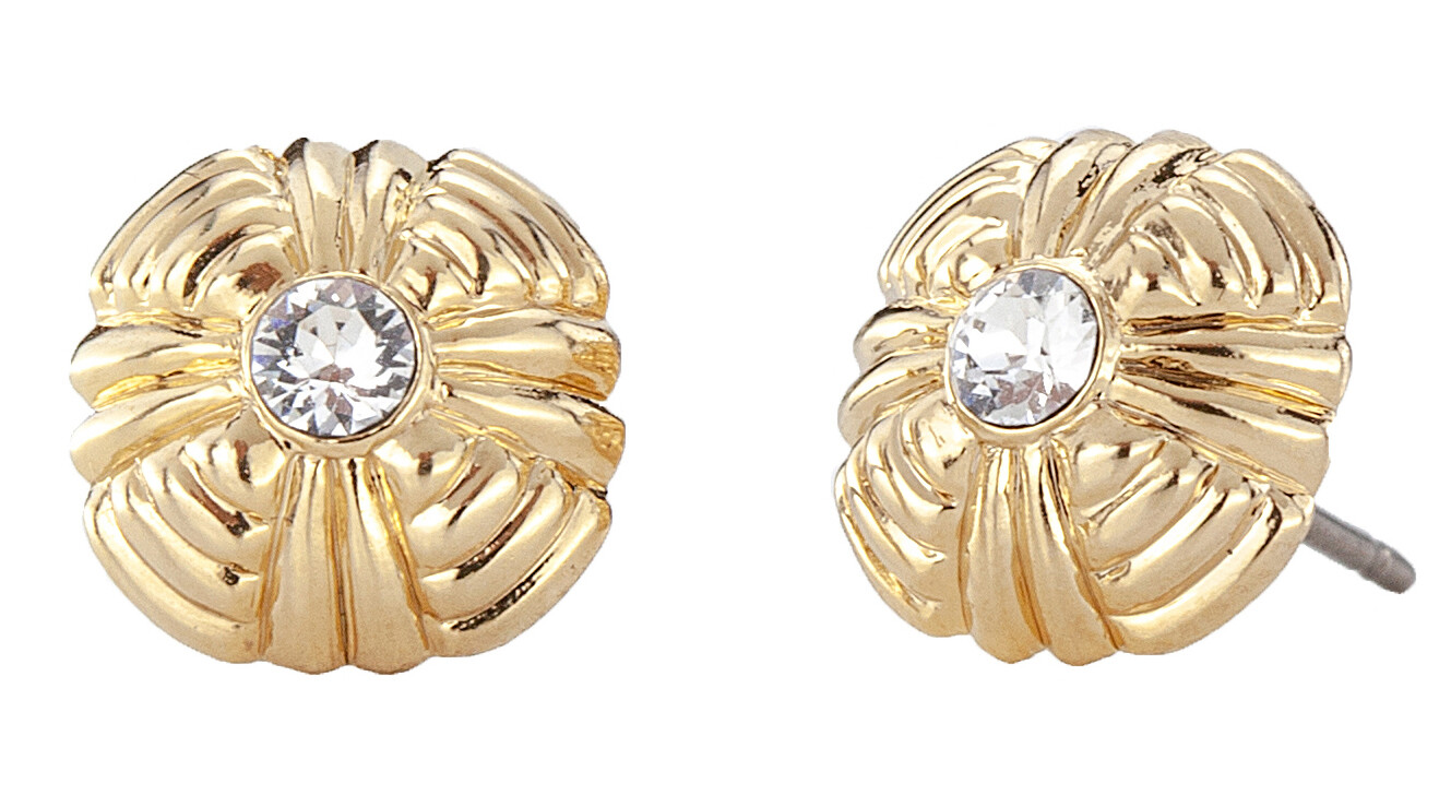 PEARCED EARRING.    GO.  CRYSTAL