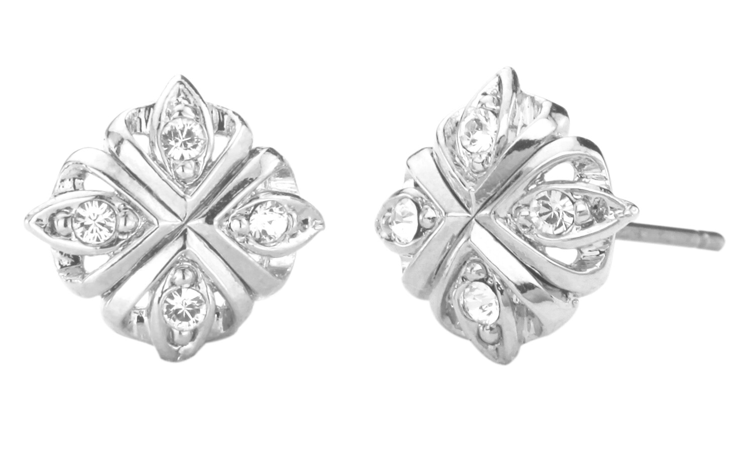 PEARCED EARRING.  RH. CRYSTAL