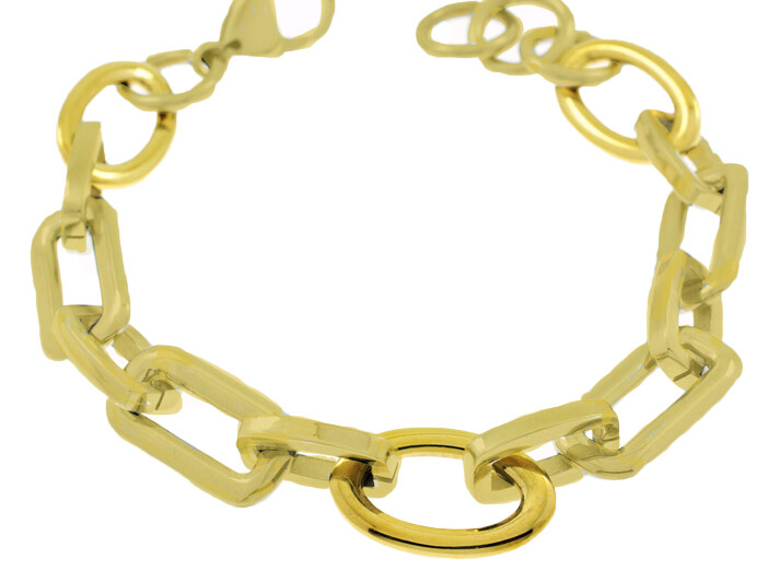 BRACELET.     STEEL GO           26 CM