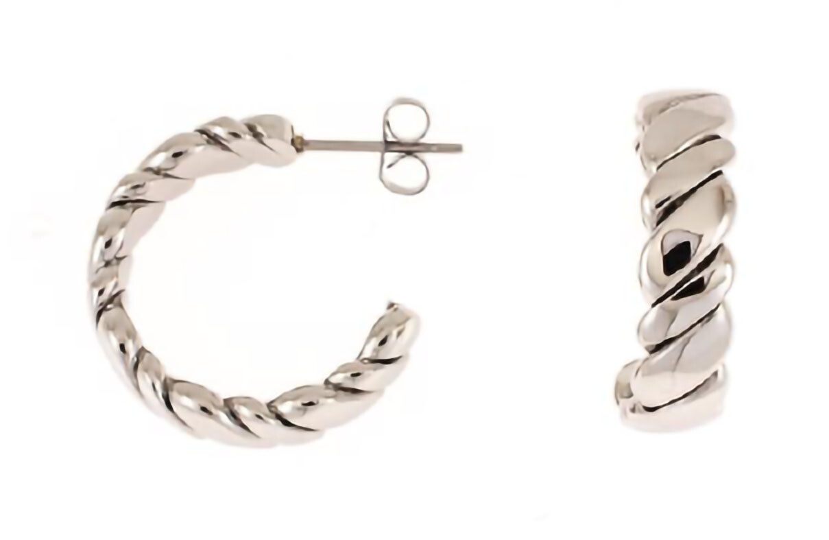 PEARCED HOOPS    CREOLES.     RH.   20MM