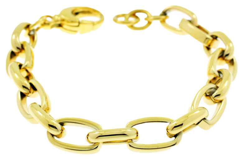 BRACELET STEEL.  GO. 21 CM