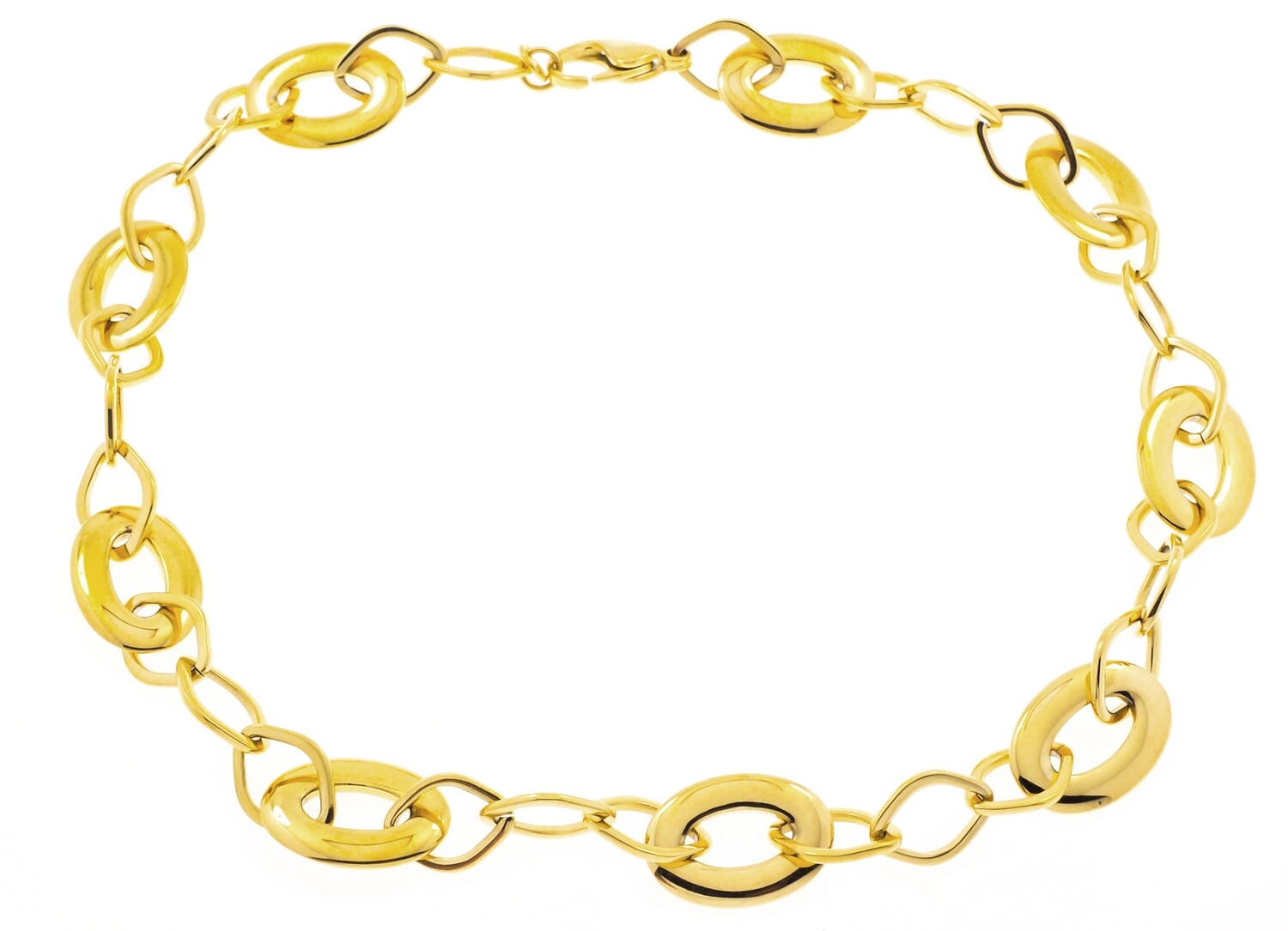NECKLACE.   GO STEEL.  46 CM