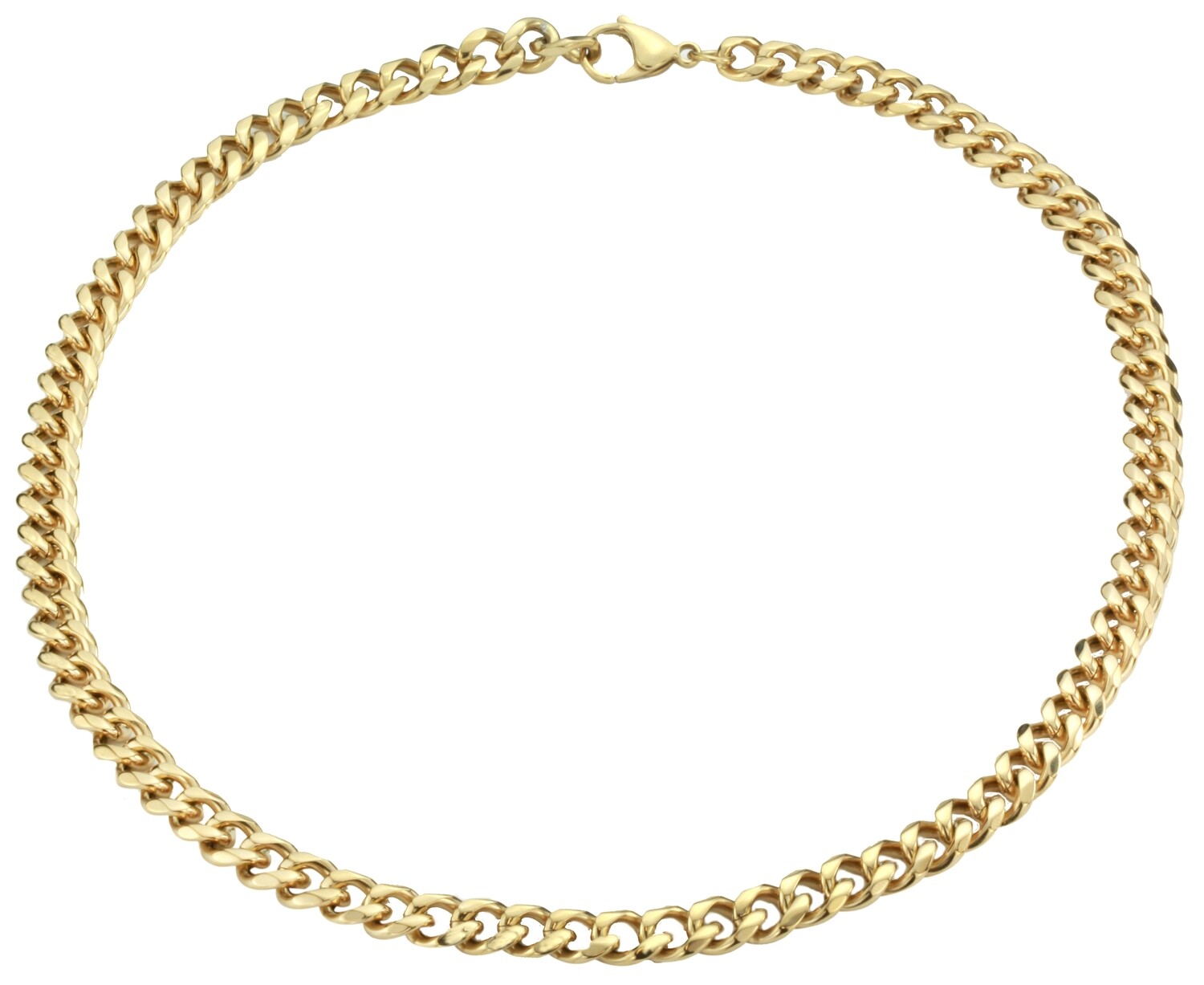 necklace.    steel.  go.   45 cm