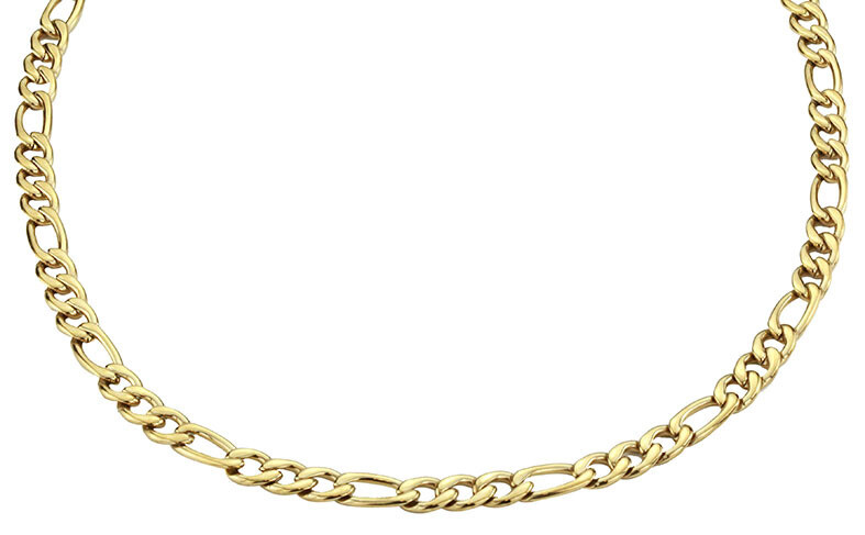 NECKLACE     GO.  STEEL.  55 CM