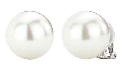 PEARL CLIPS PLATINA 20 MM WHITE PEARL