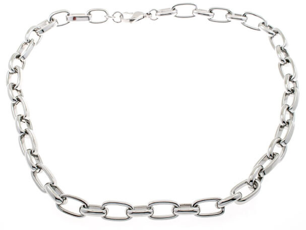 NECKLACE.   PLATINA.  STEEL.  47 CM