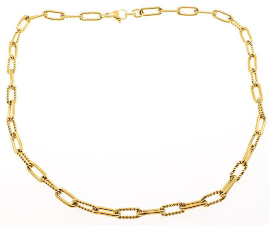 NECKLACE.   GO.  STEEL.  47 CM