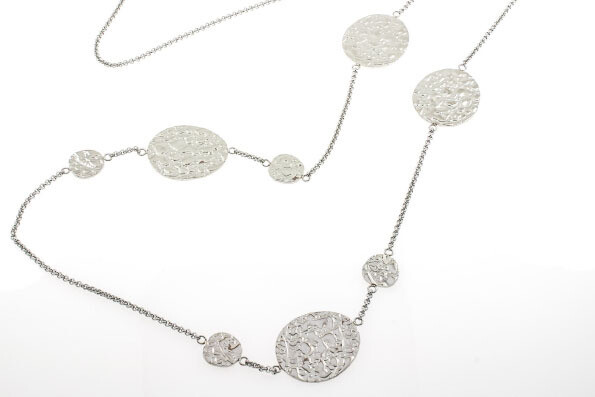 CHAINE.  PLATINA.  STEEL.  90 CM