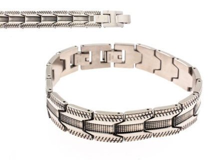 BRACELET. STEEL.    22 CM