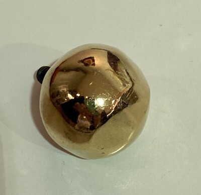 BALL.   22 MM.  METAL.    GOLD PLATED