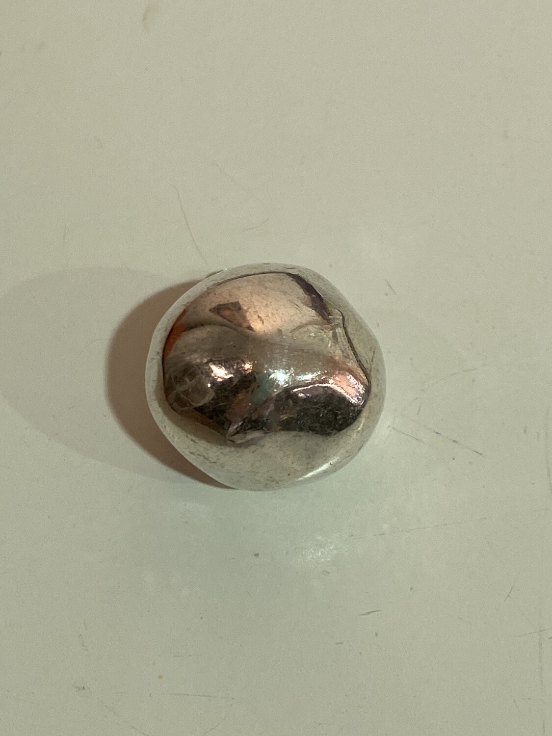 BALL.    22 MM.   METAL.  SILVER PLATED