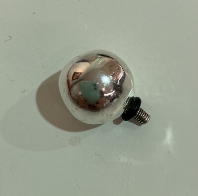 BALL. 16 MM.     METAL SILVER PLATED