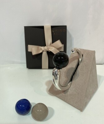 SENTIDO armband VERSATILE  SILVER met verwisselbare bollen