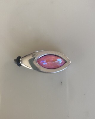 crystal pink for mini silver-plated bracelet