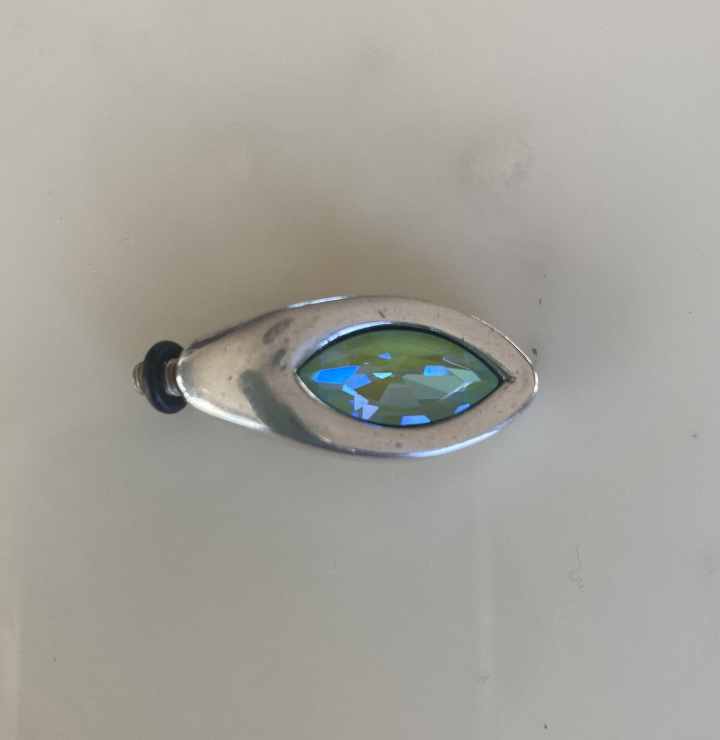Crystal green for mini silver-plated bracelet