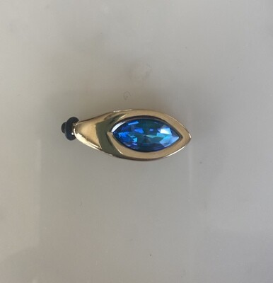Crystal blue for mini gold-plated bracelet