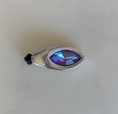Crystal Lila for mini silver-plated bracelet