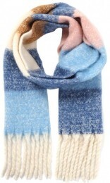 Sjaal streep blauw