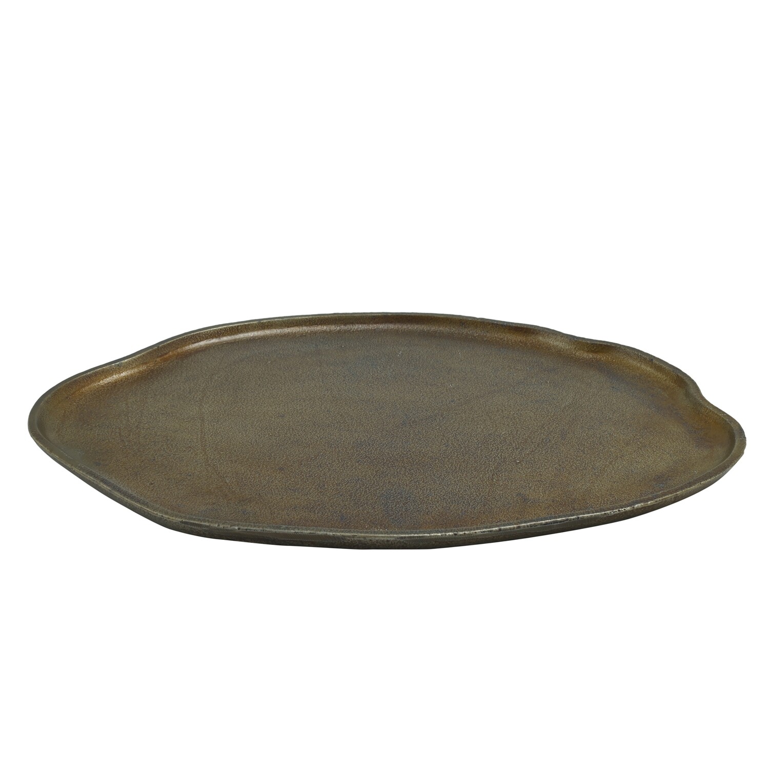 Maud Bronze alu bowl wavy round shape S