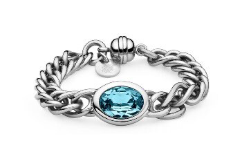 Bracelet TIVOLA big Aquamarine (S/P)