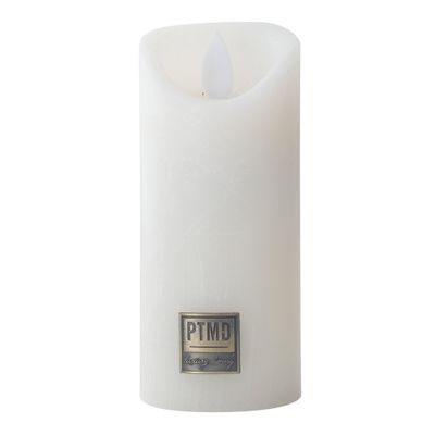 Led kaars rustic wit XS