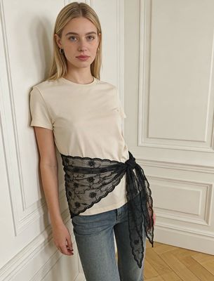 Sjaal dentelle zwart