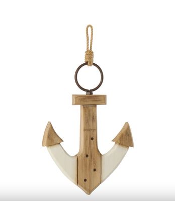 Anker Paulowniahout Naturel/Wit Small