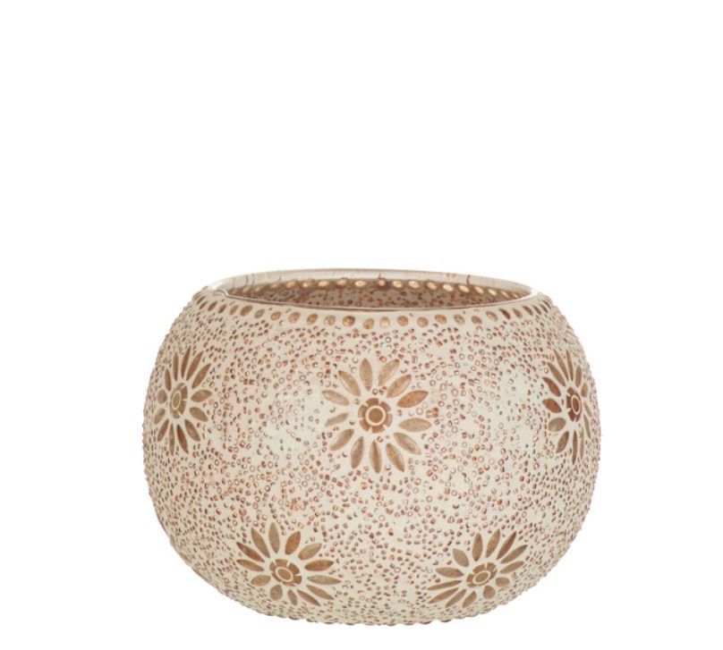 Kaarshouder Bram Glas Gespikkeld Large