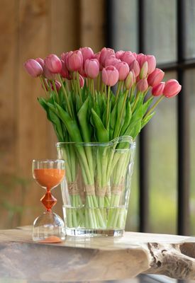 Boeket Tulpen 7stuks Pu Roze Large