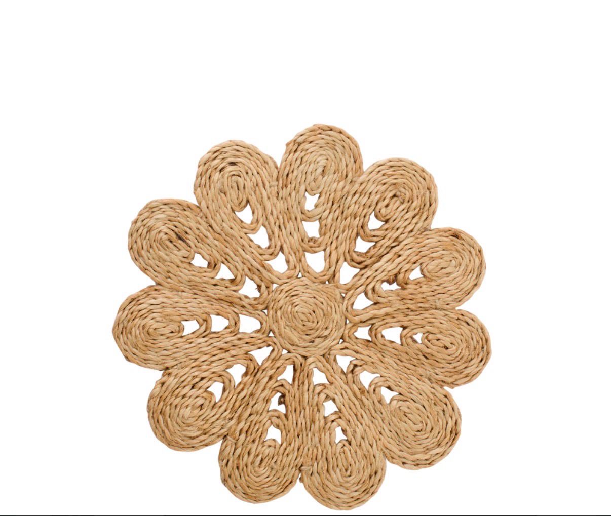 Onderzetter Bloem Jute Naturel