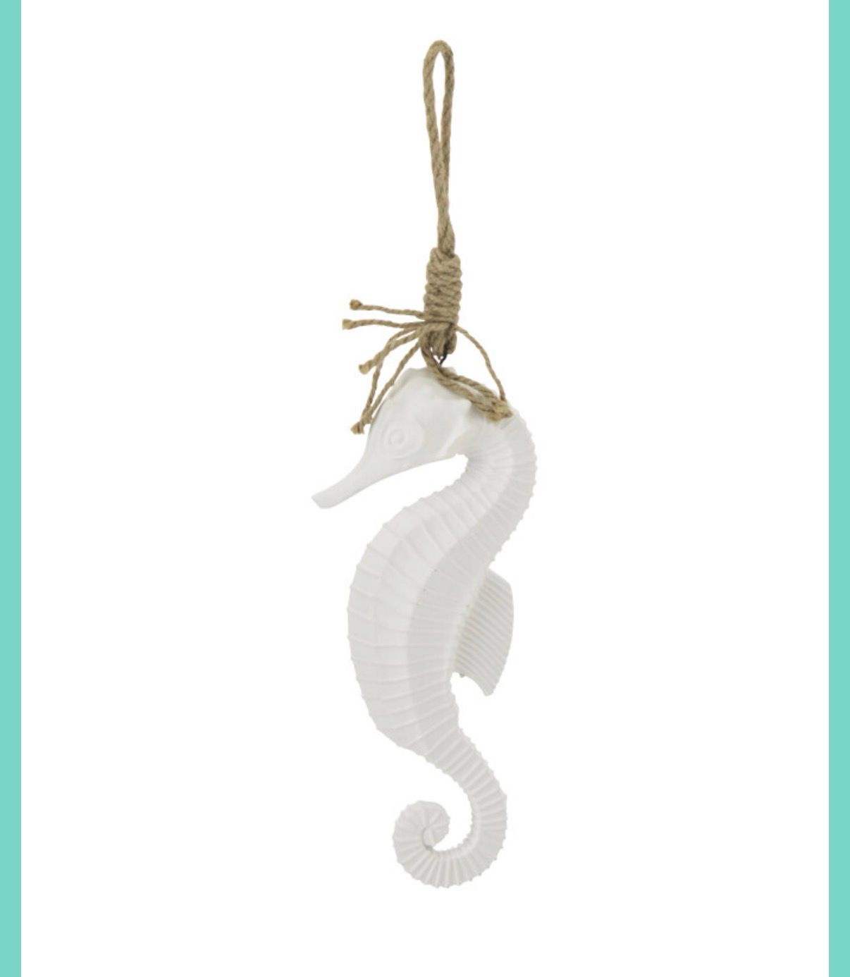 Hanger Zeepaard Mdf/Touw Wit