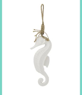 Hanger Zeepaard Mdf/Touw Wit