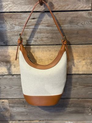 Handtasje beige/cognac