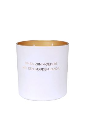 SOJAKAARS - OMA'S ZIJN MOEDERS MET EEN GOUDEN RANDJE - GEUR: FRESH COTTON
