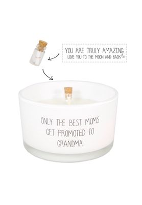 FLESSENPOST KAARS - ONLY THE BEST MOMS GET PROMOTED TO GRANDMA - YOU ARE TRULY AMAZING. LOVE YOU TO THE MOON AND BACK