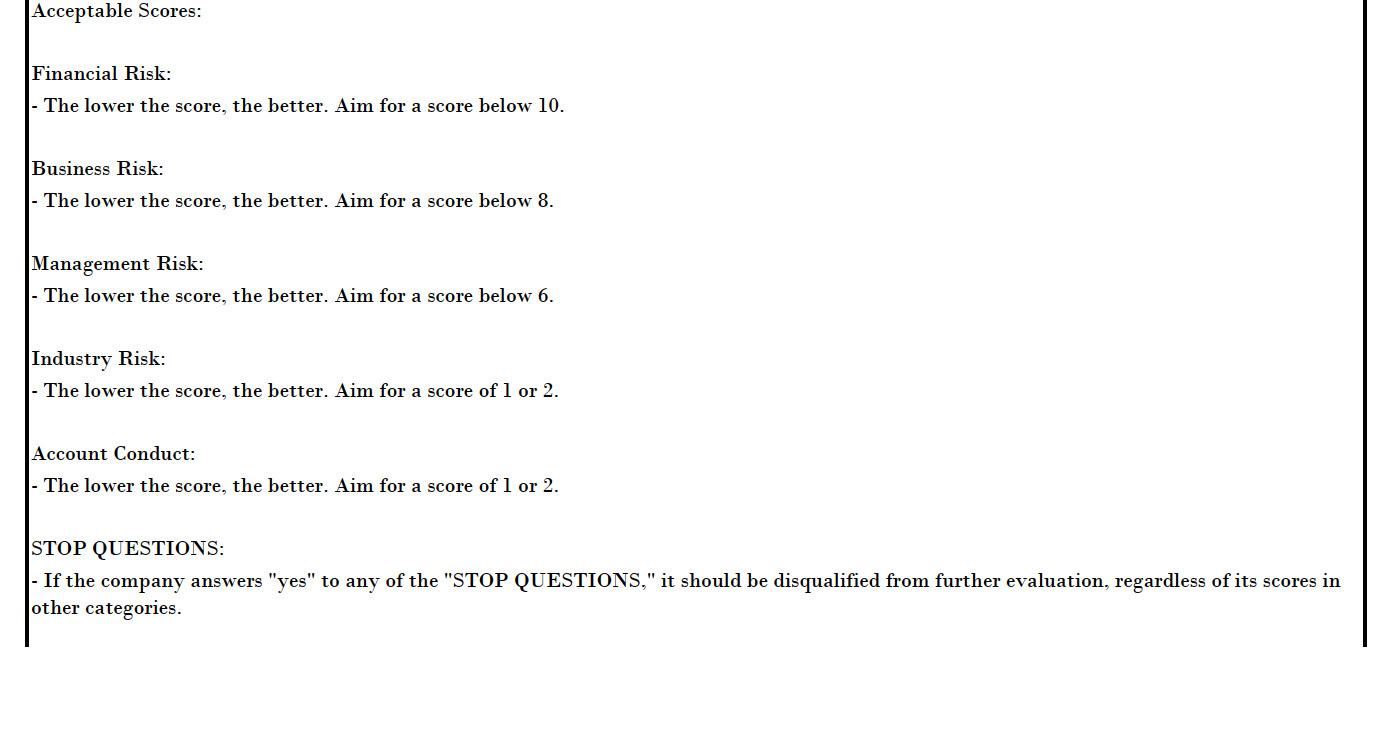 Excel - Z_Score, Due Diligence, Financial Templates and Credit Scoring Tools